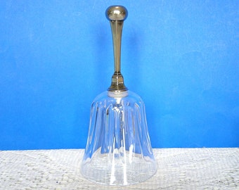 Leonard Silver Plate and Crystal Bell