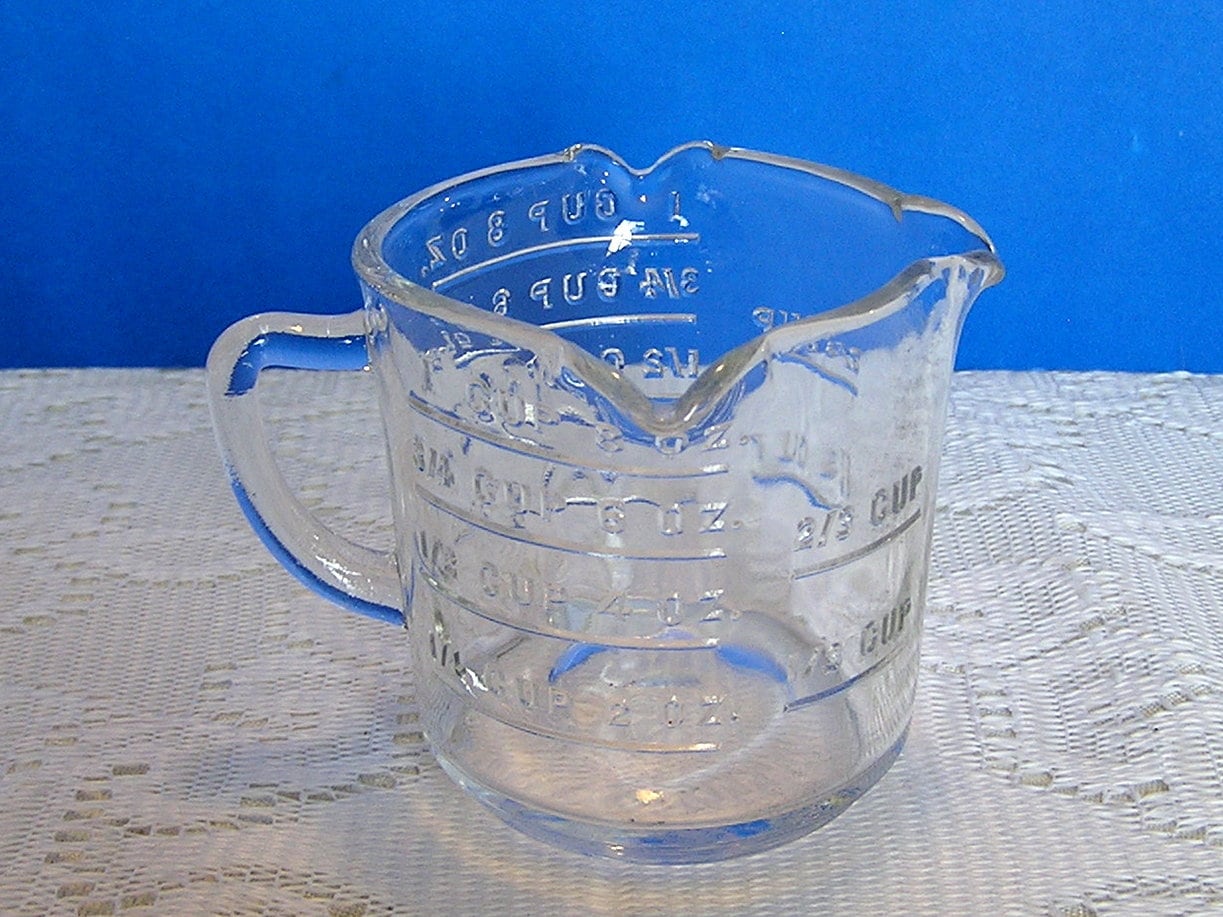 Depression Era 3-spout Measuring Cup 