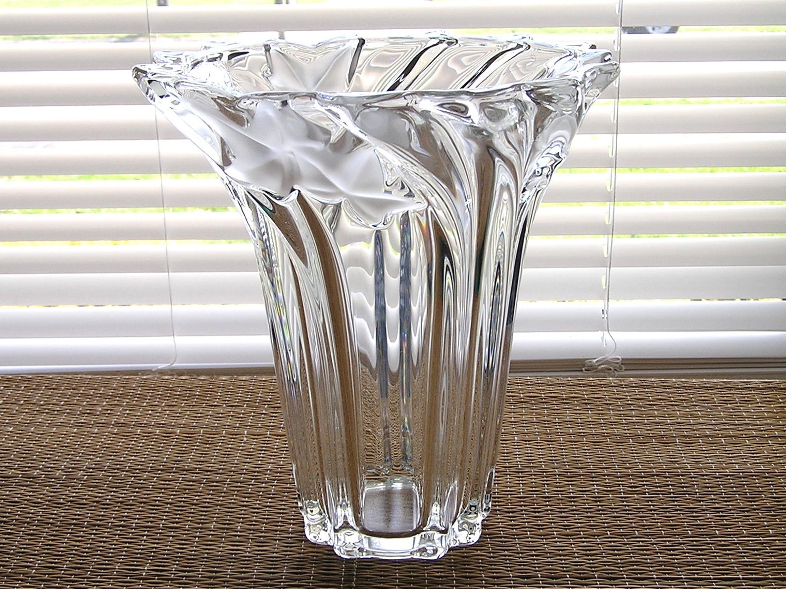 Mikasa Parisian Ivy Crystal 8 Vase Etsy