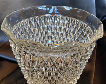 Indiana Glass Diamond Point Ice Bucket