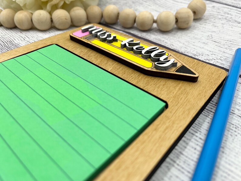 Sticky Note Holder. Notepad Holder. Teacher Gift. Office Gift. Etsy