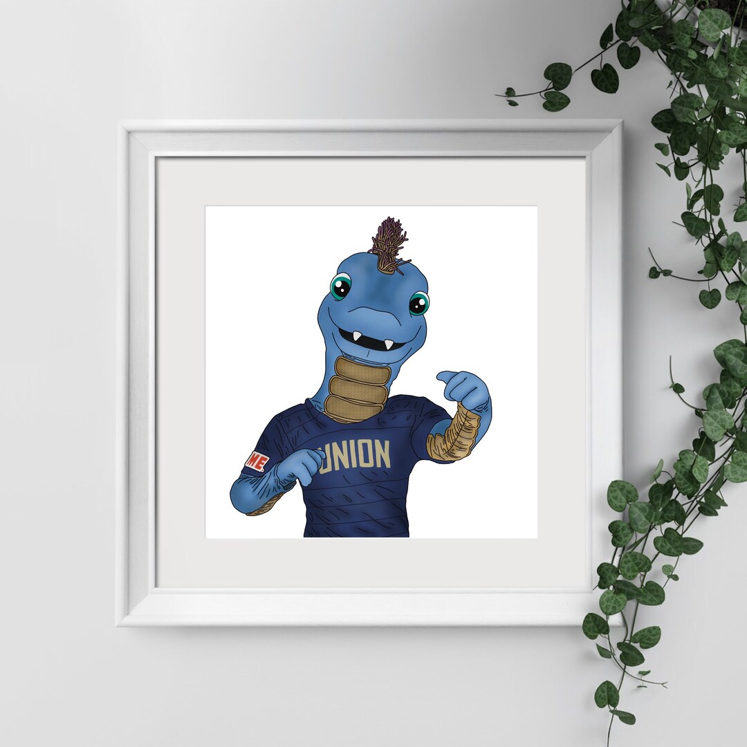 Philadelphia Union Mascot Art, Phang Mascot Philly Art, Philly Sports