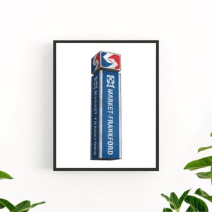 Market Frankford Line Sign Art, Philadelphia Subway Art, Philly Train Art, Minimal Philly Art, Market Frankford Art, Digital Download