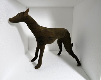brindle greyhound stuffed animal