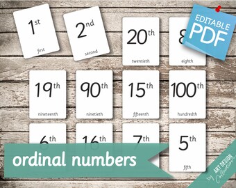 Ordinal Numbers Etsy