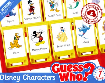 Disney Guess Who Etsy