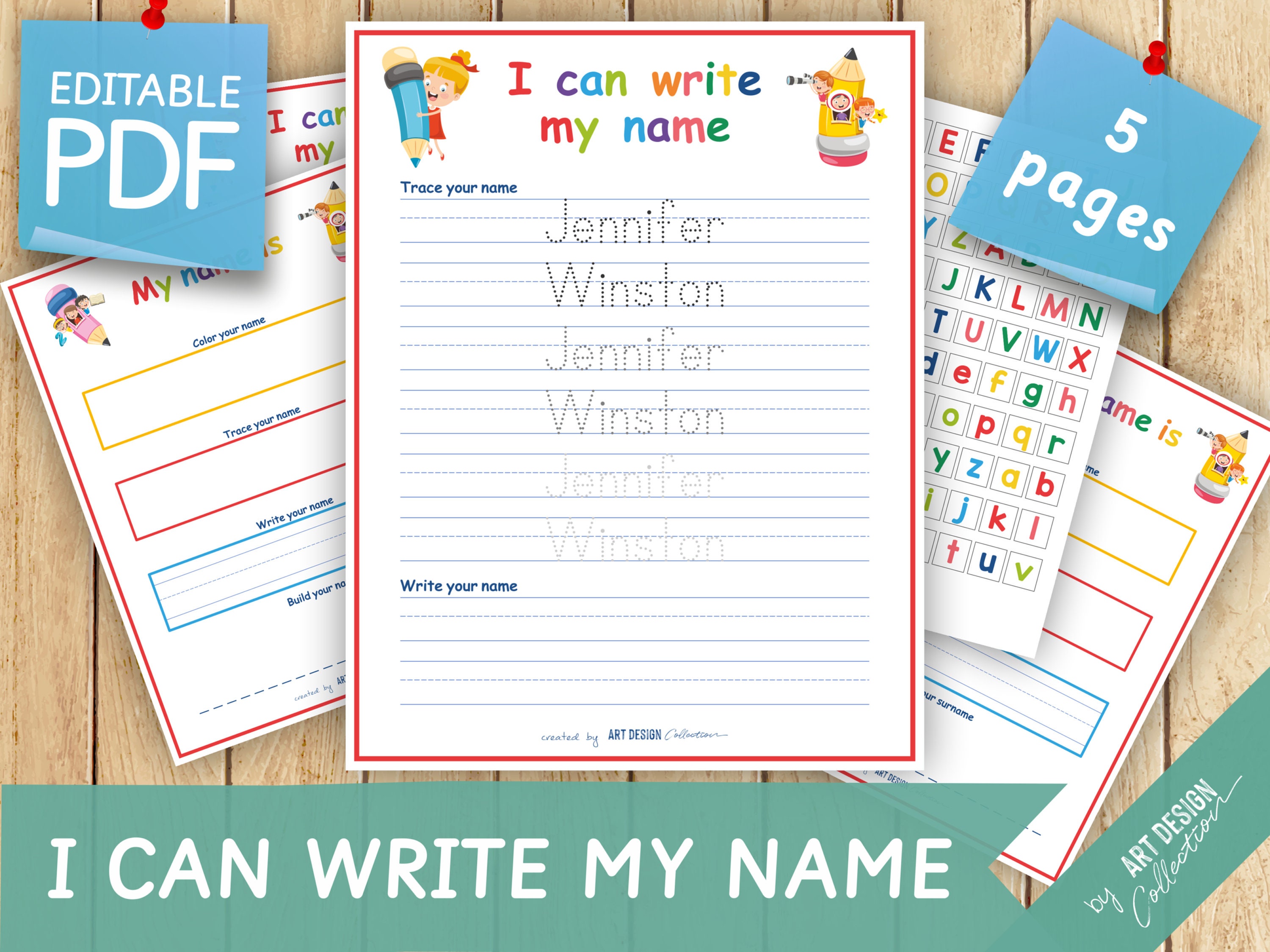 I Can Write My Name Editable Busy Book Preschool Activity - Etsy I can write my name editable busy book preschool activity - etsy