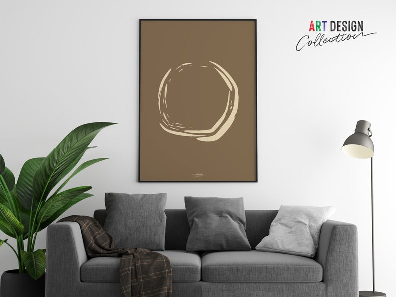 Circle Abstract Wall Art Printable Circles Wall Art Decor Etsy