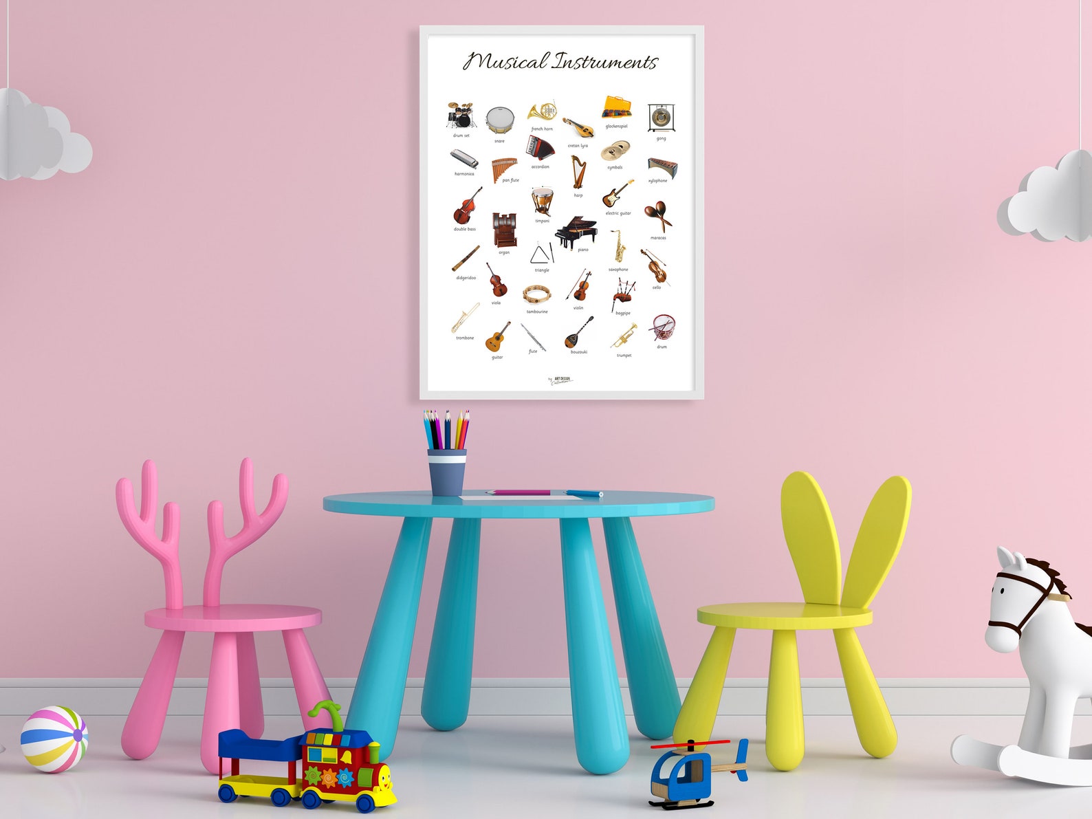 MUSICAL INSTRUMENTS POSTER Montessori Poster Montessori Etsy