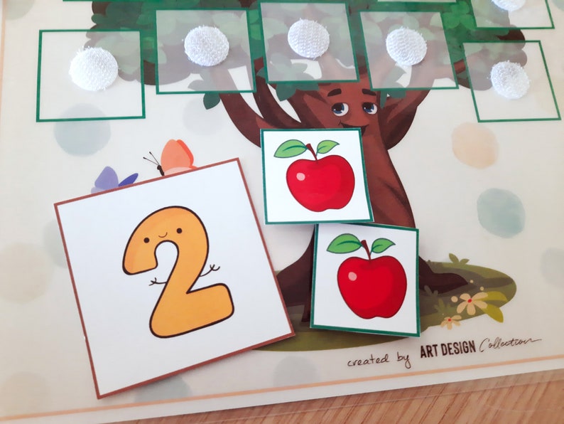 Let's Count 1 to 10 Activity Busy Book Printable Preschool - Etsy