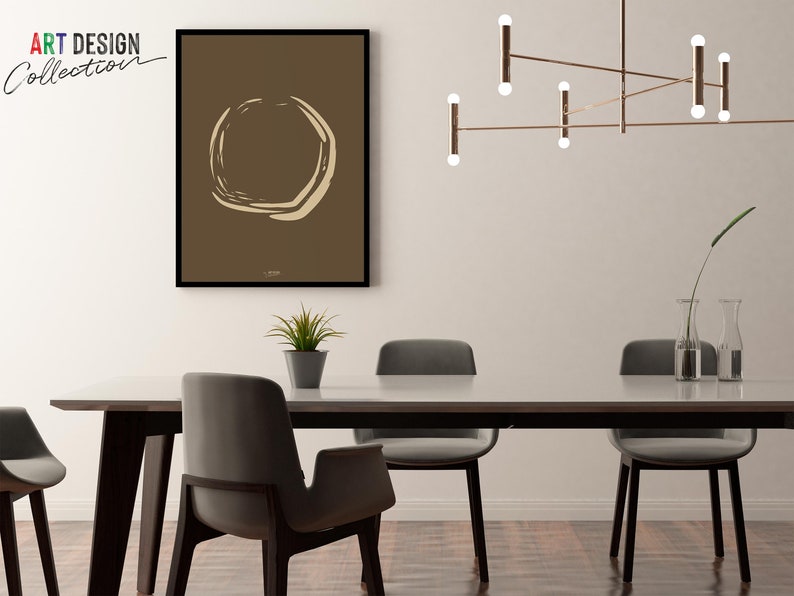 Circle Abstract Wall Art Printable Circles Wall Art Decor Etsy