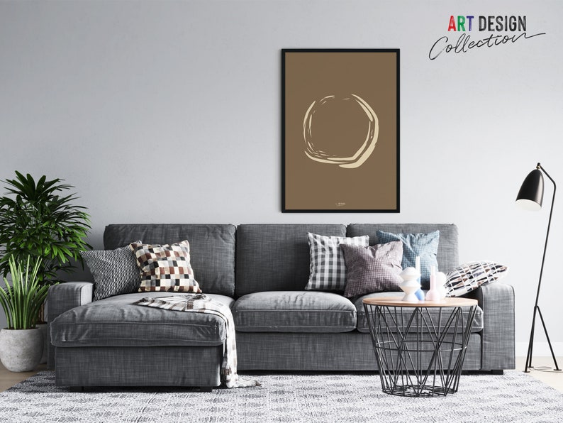 Circle Abstract Wall Art Printable Circles Wall Art Decor Etsy