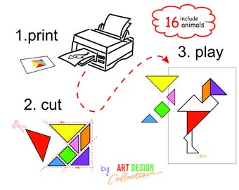 printable tangram etsy