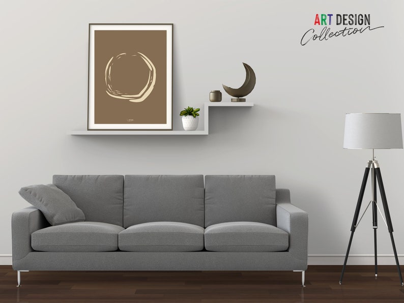 Circle Abstract Wall Art Printable Circles Wall Art Decor Etsy