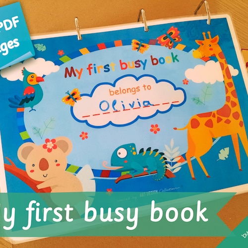 My First Preschool Learning Binder Folder Activities Etsy