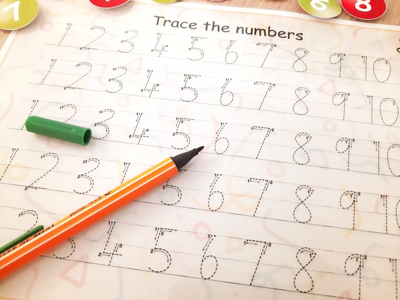 Let's Count 1 to 10 Activity Busy Book Printable Preschool - Etsy