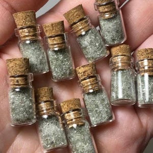 ONE mini glass vial of Moldavite Dust, .5g