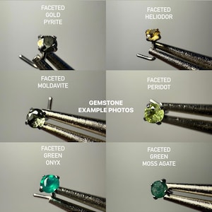 100% Natural Crystal Earring Studs, Hypoallergenic 316L Surgical Steel | 3mm faceted Gemstone | body jewelry | 40+ Gemstone Options image 8