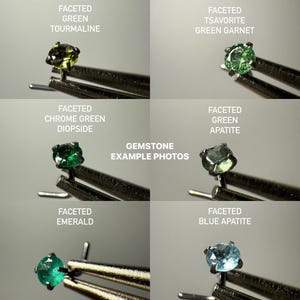 100% Natural Crystal Earring Studs, Hypoallergenic 316L Surgical Steel | 3mm faceted Gemstone | body jewelry | 40+ Gemstone Options image 9