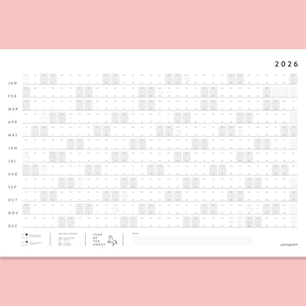 Large Calendar View Extra Large Wall Calendar - Etsy