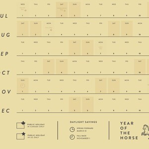 2026 Large Wall Calendar | Full Year Calendar For Planners and Creative Professionals | Office Planner | Content Calendar (Vintage Gold) image 2