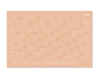 2026 Large Wall Calendar | Full Year Calendar For Planners and Creative Professionals | Office Planner | Content Calendar (Terracotta)