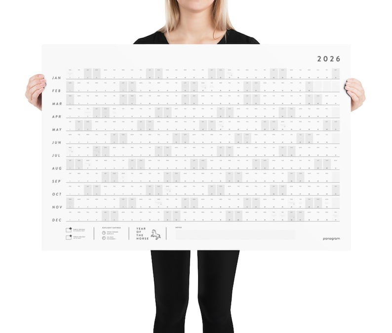 2026 Large Wall Calendar | Full Year Calendar For Planners and Creative Professionals | Office Planner | Content Calendar (White) image 6