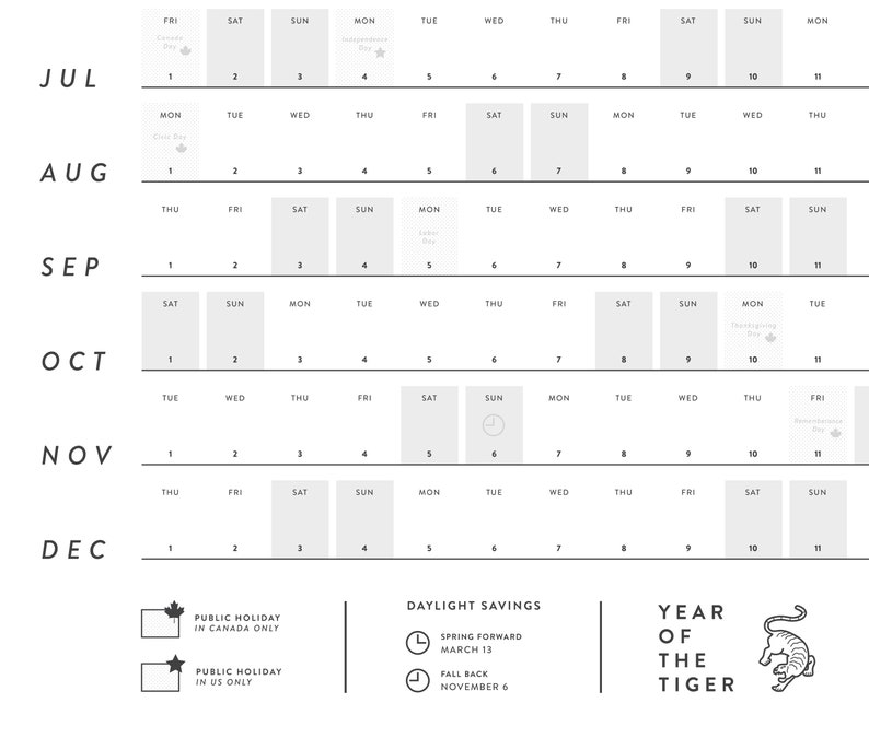 2022 Large Wall Calendar Full Year Calendar for Planners and Etsy Canada