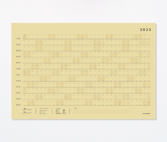 2023 Stendig Calendar 2023 Large Wall Calendar Full Year Calendar For Planners And | Etsy