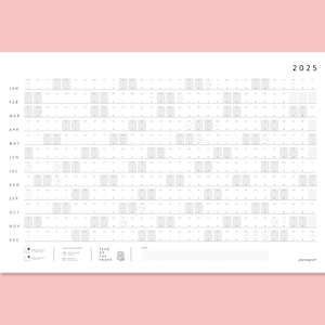 2025 Large Wall Calendar | Full Year Calendar For Planners and Creative Professionals | Office Planner | Content Calendar (White)