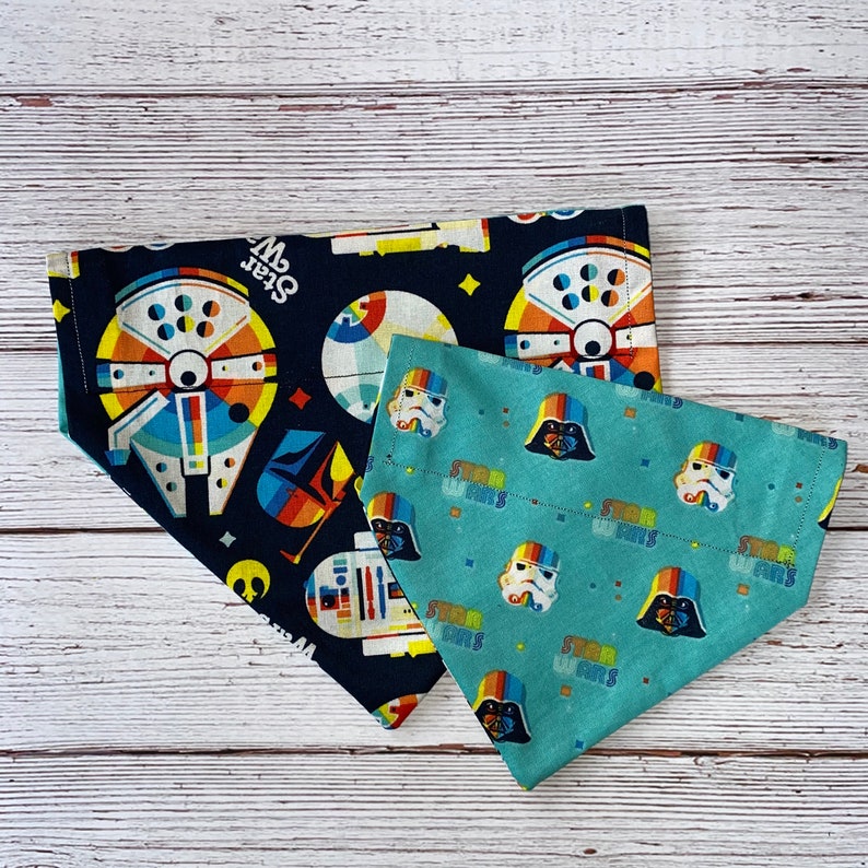 Star Wars Dog Bandana Star Wars Double sided over the Etsy