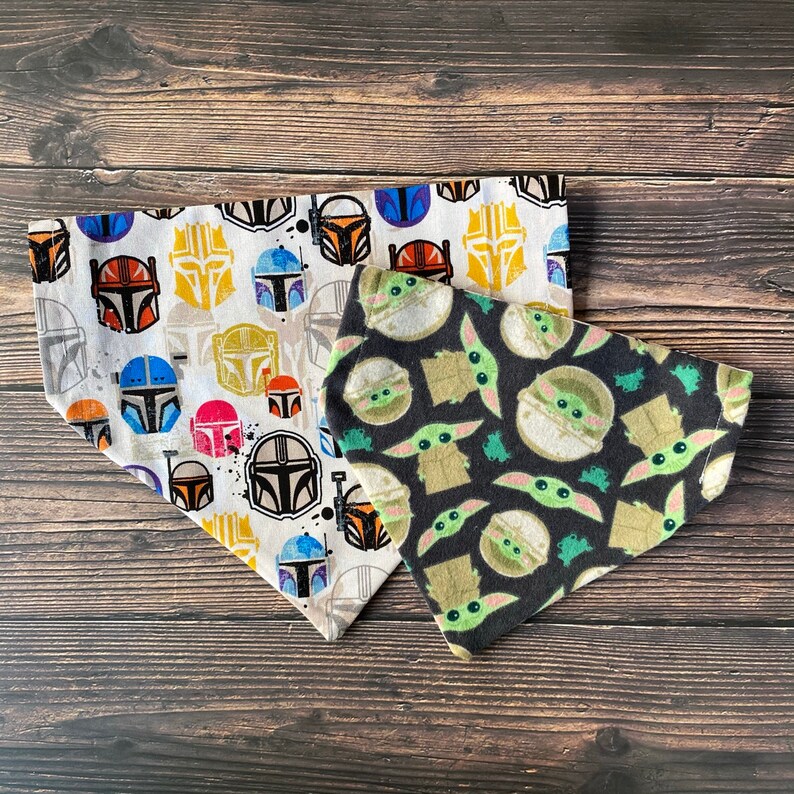 SW Dog Bandana/ Double sided/ over the collar/ Ready to Ship | Etsy