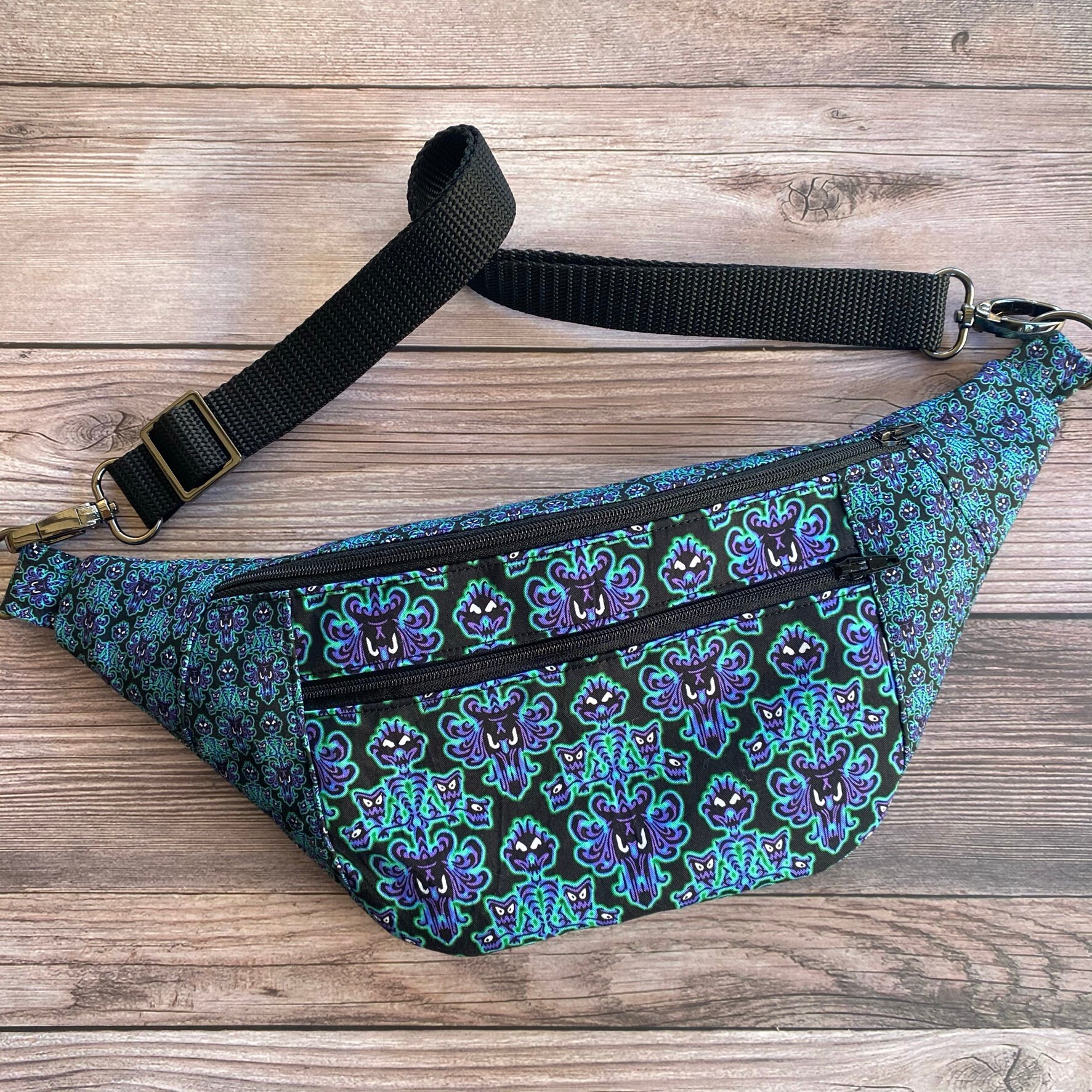 Ferris Fanny Pack/ Haunted Mansion/ Wallpaper/ Ready to Ship/ Bum Bag