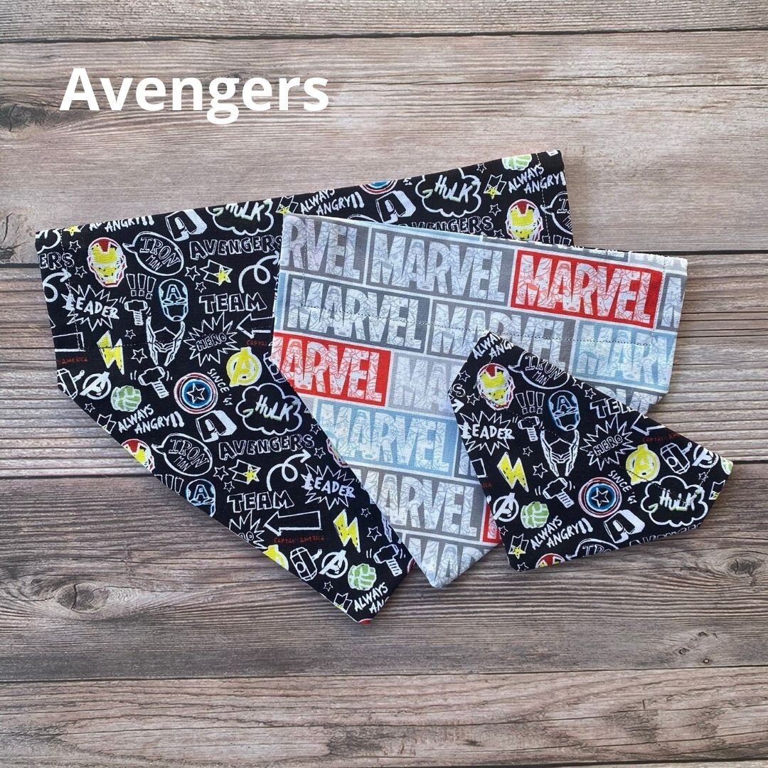 Super Hero Bandana Dog Bandana Cat Bandana Captain America Ready to Ship Etsy UK