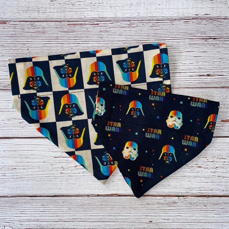 Star Wars Dog Bandana Star Wars Double sided over the Etsy