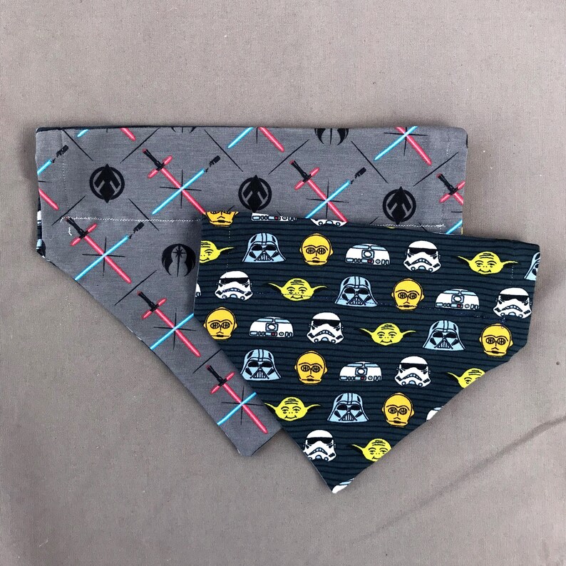 Star Wars Dog Bandana Star Wars Double sided over the Etsy