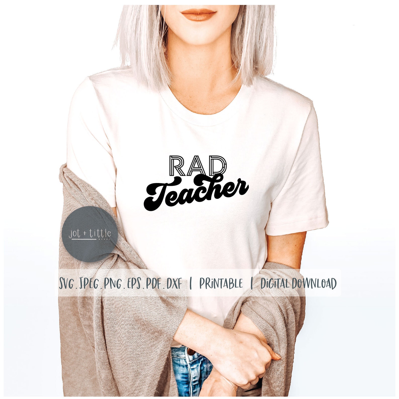 Download Rad Teacher SVG Retro Preschool Day Care Elementary ...
