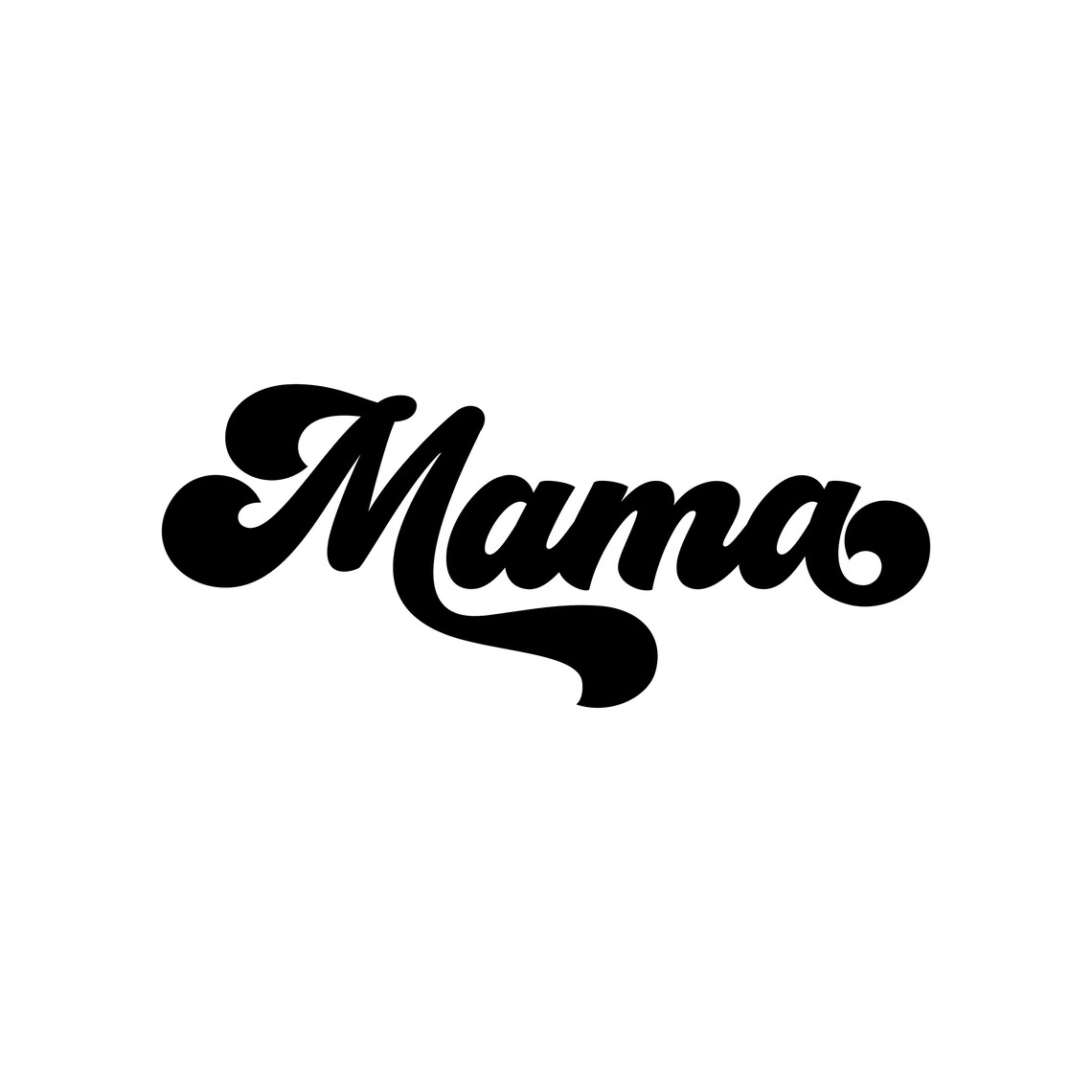 Mama SVG Mama PNG Mama Leben moderne Vintage Schriftart für Etsy