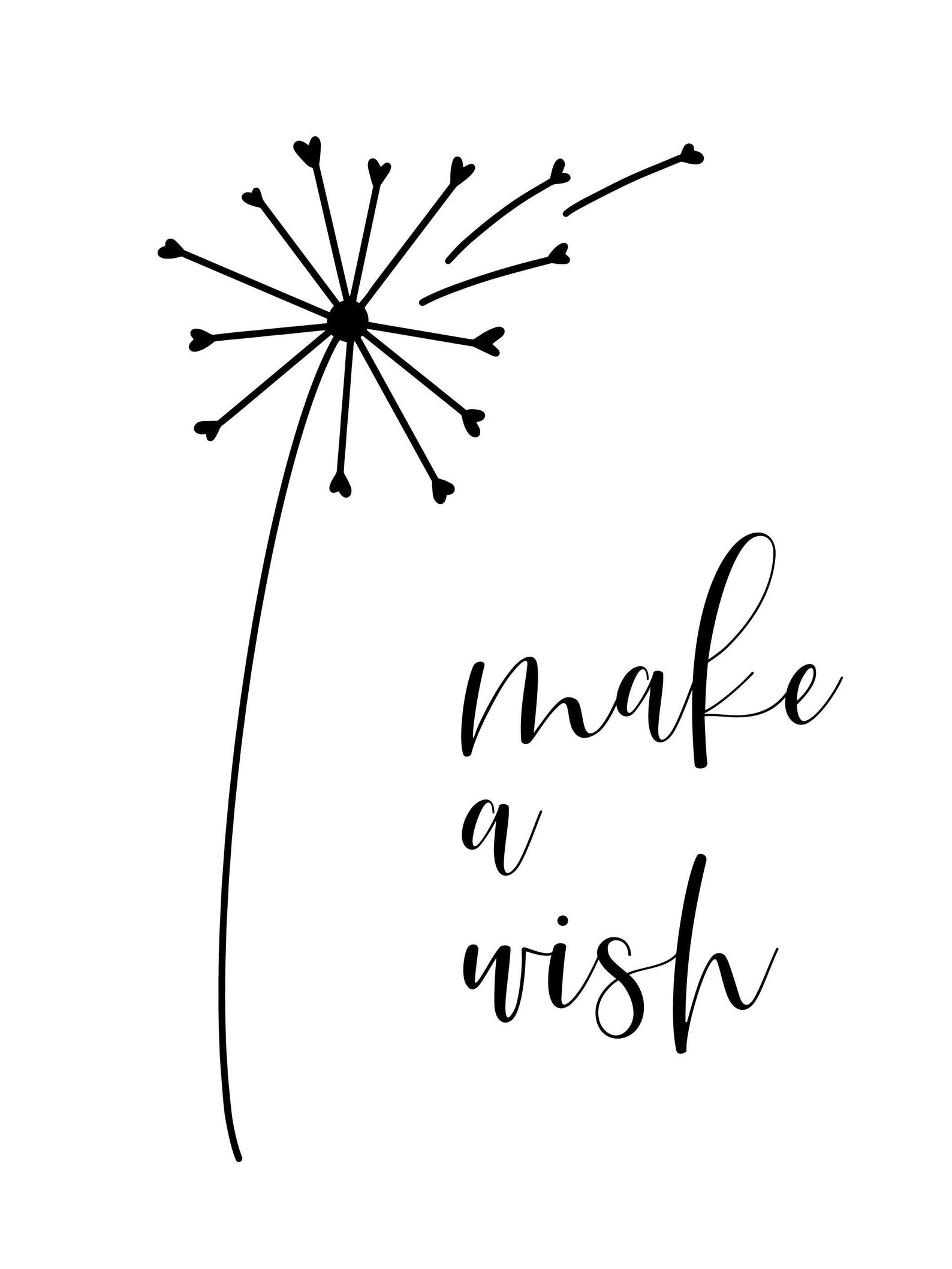 Make A Wish Dandelion Template Make A Wish Dandelion Template