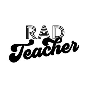 Download Rad Teacher SVG Retro Preschool Day Care Elementary ...