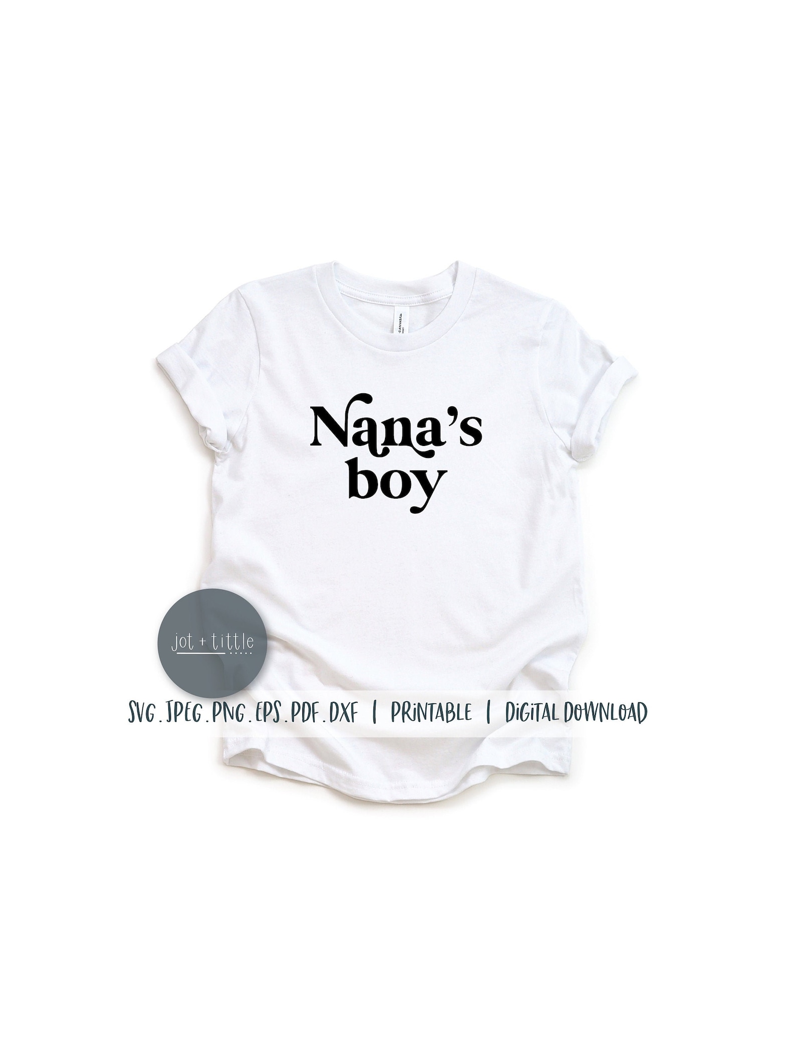Download Nana's Boy SVG PNG Grandma Grandson Matching Onesie Design | Etsy
