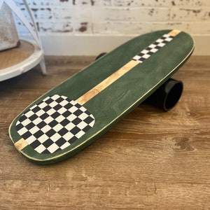 Balance Board with Two Rollers (Army) Balance Trainer (Hand Made in the USA)