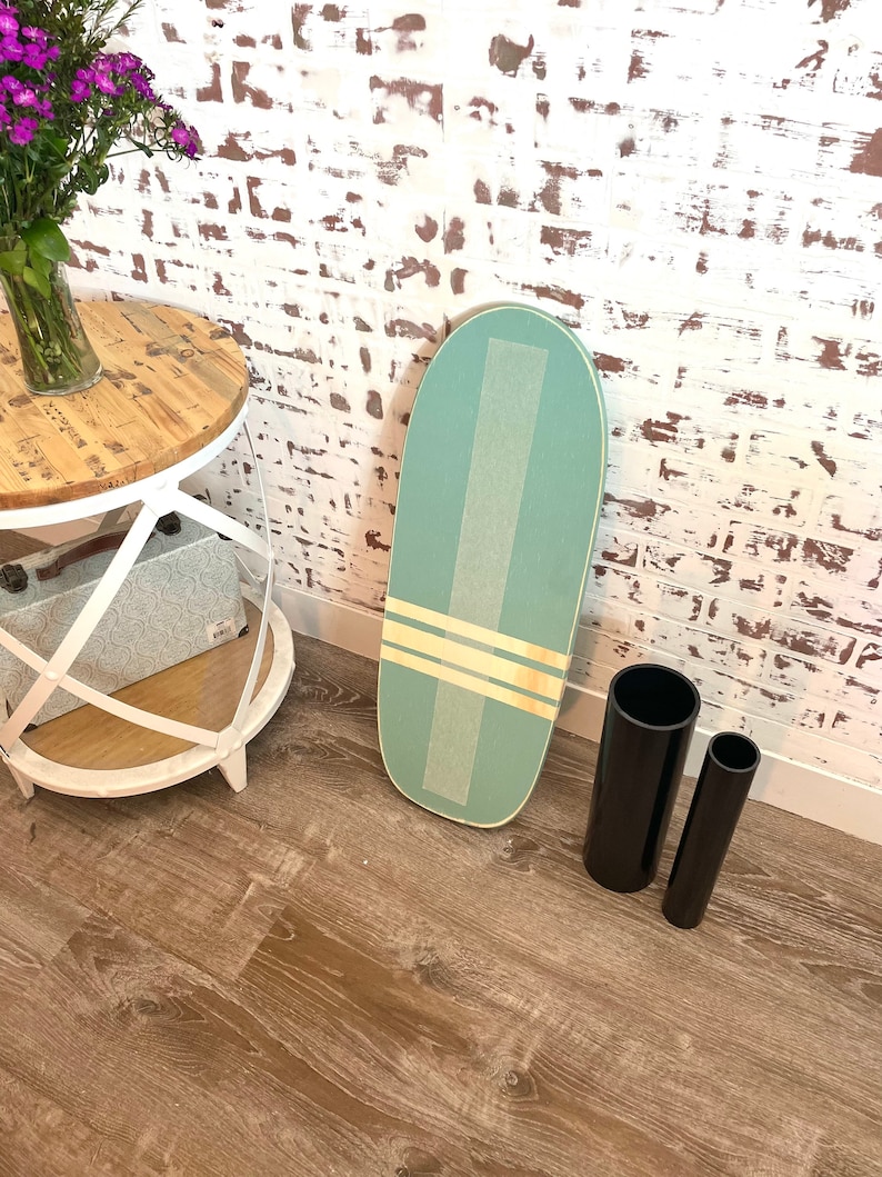 Balance Board With Two Rollers summa Time Balance Trainer Etsy