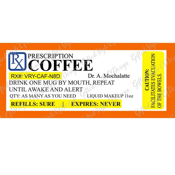 Prescription Coffee Mug PNG