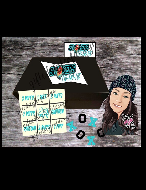 Smokers Tic Tac Toe Png Svg Files Etsy