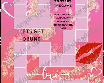 Drinking Game Board PNG file