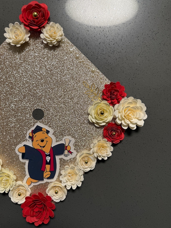 Pooh Bear Graduation Cap Topper