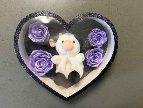 Heart & Cow Eternal Roses Gift Box
