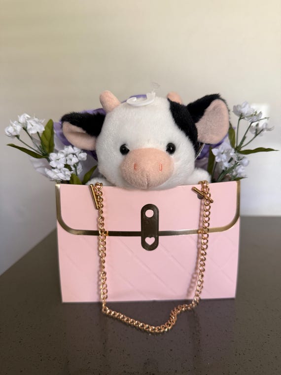 Eternal Rose & Plushie Gift Bag