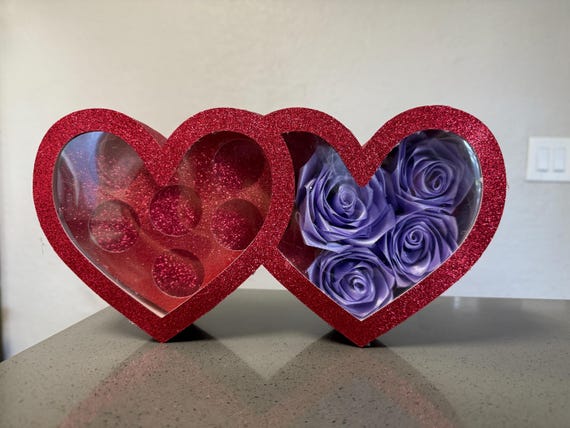 Heart Chocolate Holder Eternal Roses Gift Box